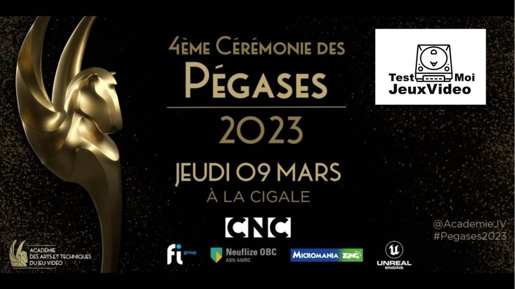Pégases 2023 - les meilleurs Jeux Vidéo français - internationaux de 2022 - Académie des Arts et Techniques du Jeu Vidéo