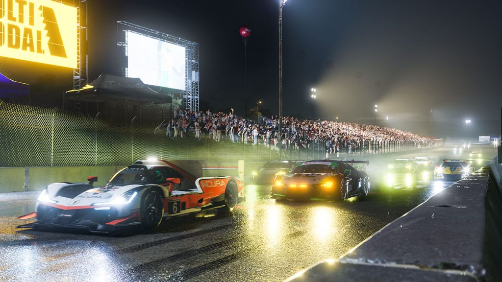 Forza Motorsport 8 - course GT - circuit de nuit sous la pluie