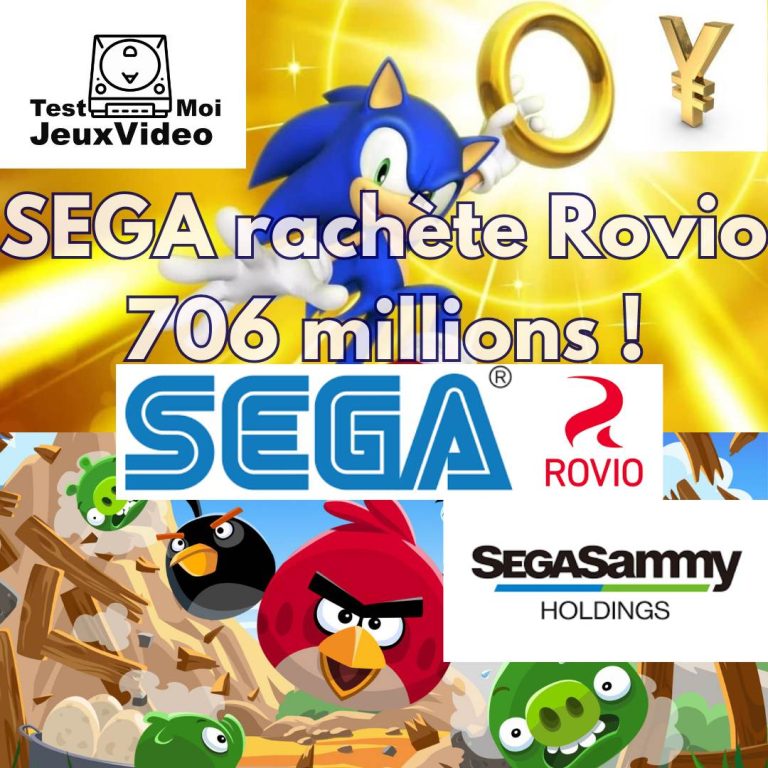 SEGA - SAMMY HOLDING rachète Rovio 706 millions d'euros !