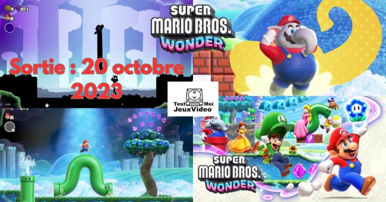 Super Mario Bros. Wonder - Nintendo Switch - sortie le 20 octobre 2023 - TestMoiJeuxVidéo.Fr