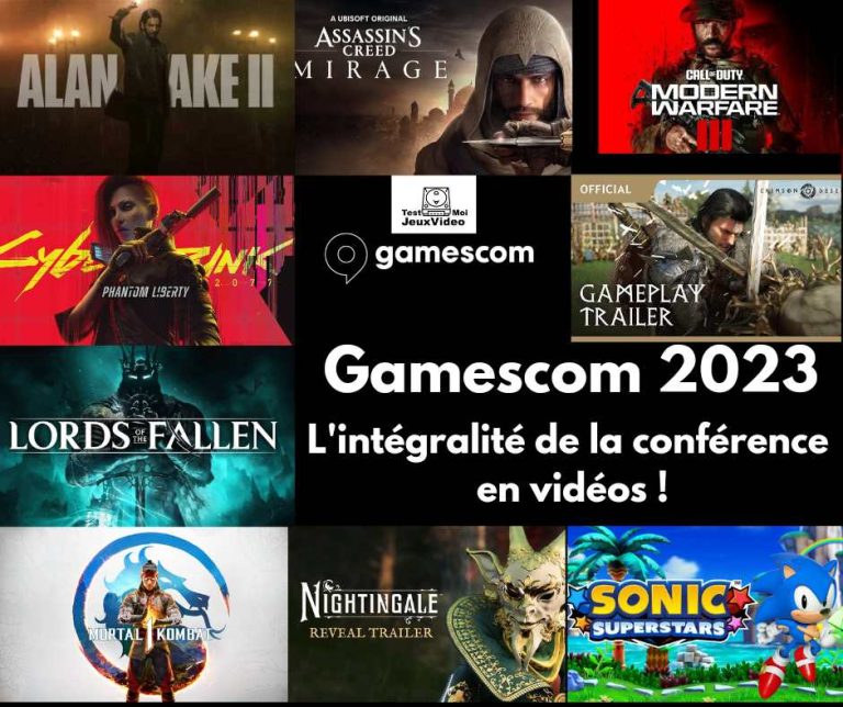 GamesCom 2023 - L'intégralité de la conférence live en vidéos - TestMoiJeuxVidéo.Fr - GamesCom