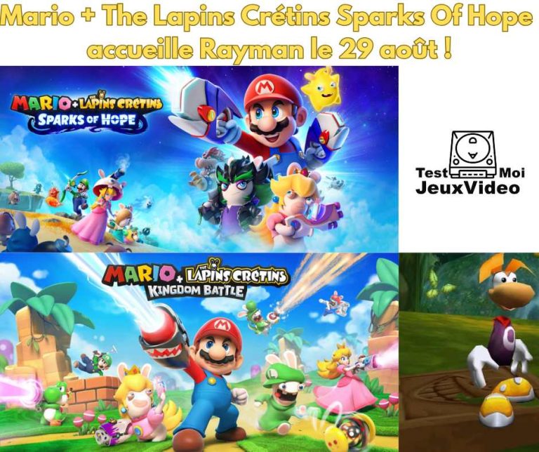 Mario + The Lapins Crétins Sparks Of Hope accueille Rayman le 29 août ! TestMoiJeuxVidéo.Fr