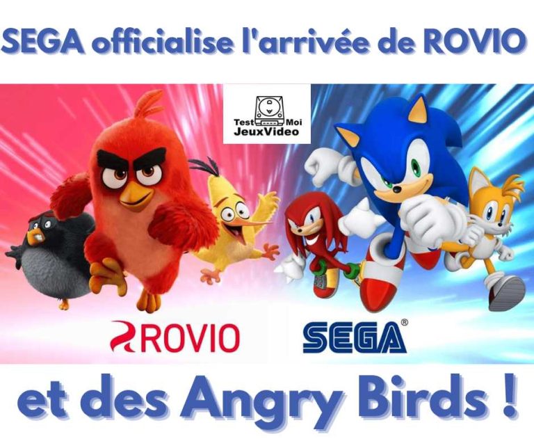 SEGA officialise l'arrivée de Rovio et des Angry Birds. TestMoiJeuxVidéo.Fr