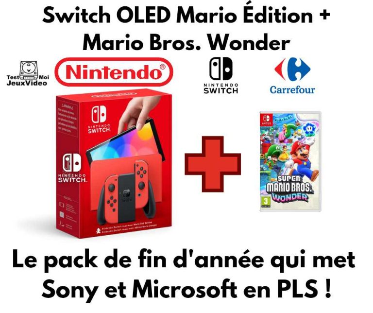 Switch OLED Marion édition - Mario Bros. Wonder - Sony et le pack de fin d'année qui met Microsoft en PLS. TestMoiJeuxVidéo.Fr