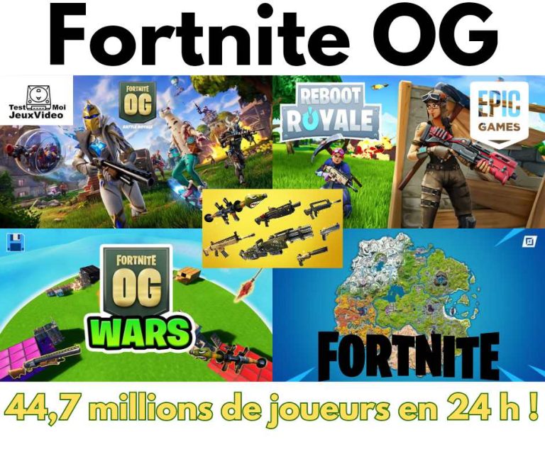 Fortnite OG - Record de 44,7 millions de joueurs en 1 jour d'Epic Games ! - TestMoijeuxVidéo.Fr