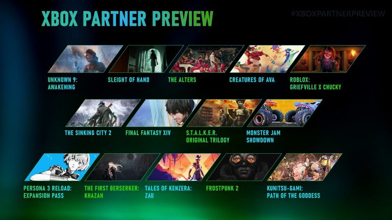Xbox Partner Preview mars 2024 toutes annonces en vidéos !